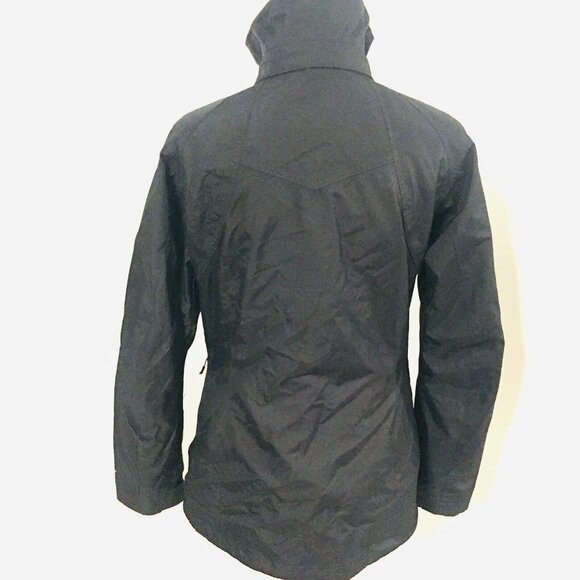 COLUMBIA Black Nylon Omni Shield Rain Jacket Windbreaker No Hood Women's Small - Picture 4 of 11